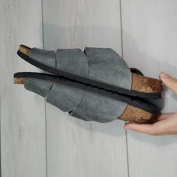 Birkenstock Betula Womens 3 Straps Suede Sandals Flats shoes sz 39/8 - Picture 6 of 11